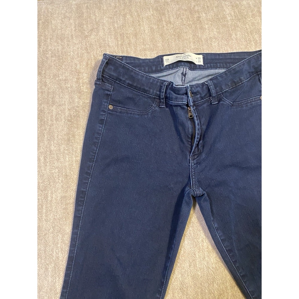 Abercrombie Fitch Jeans Womens 10R W30 L29 Blue The A&F Jegging Skinny - Picture 6 of 10